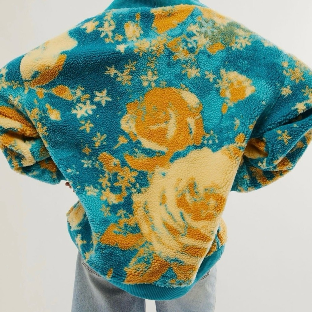 FREE PEOPLE ROSIE SHERPA PRINTED JACKET size xs - Picture 2 of 5